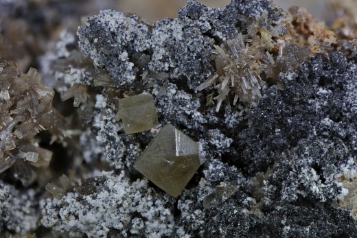 Mineral Anglesite, Small crystals on cerussite, Broken Hill, New South  Wales, Australia Stock Photo - Alamy